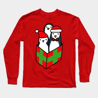 Christmas Gift Penguins Long Sleeve T-Shirt